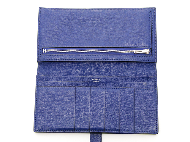 HERMES ベアン スフレ シェーブル ブルーロワイヤル 長財布 C刻印 楽天市場】【未使用 展示品】エルメス HERMES ベアン スフレ 二