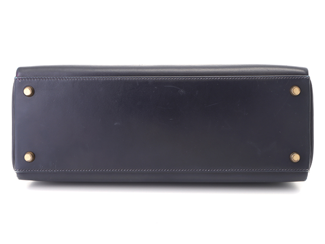 HERMES エルメス ケリー32 ネイビー ゴールド金具 内縫い