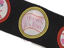 HERMES エルメス ツイリー TEA TIME ノワール/ルージュ/マルチカラー【432】2120000270642