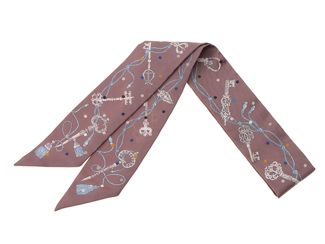 HERMES エルメス ツイリー LES CLES A POIS 063871S 楽天市場】エルメス ツイリー スカーフ レクレアポア Les Cles a