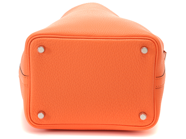 HERMES エルメス ピコタンロックPM オレンジミニアン/SV金具 B