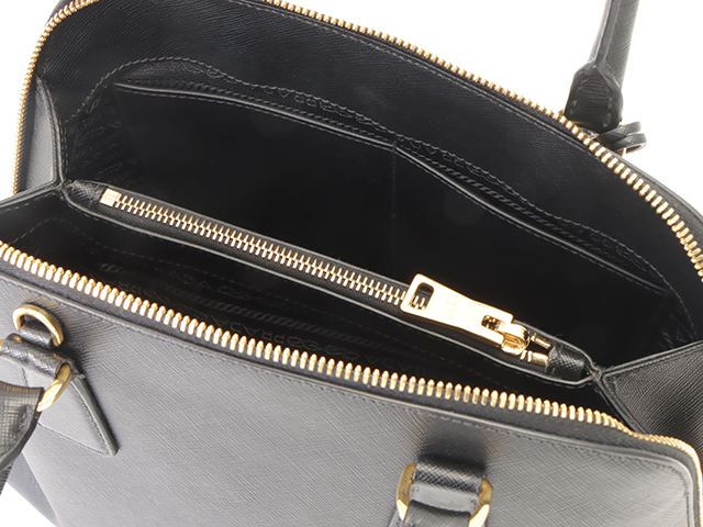 美品】PRADA プラダ プロムナード 2way ハンドバッグ サフィアーノ