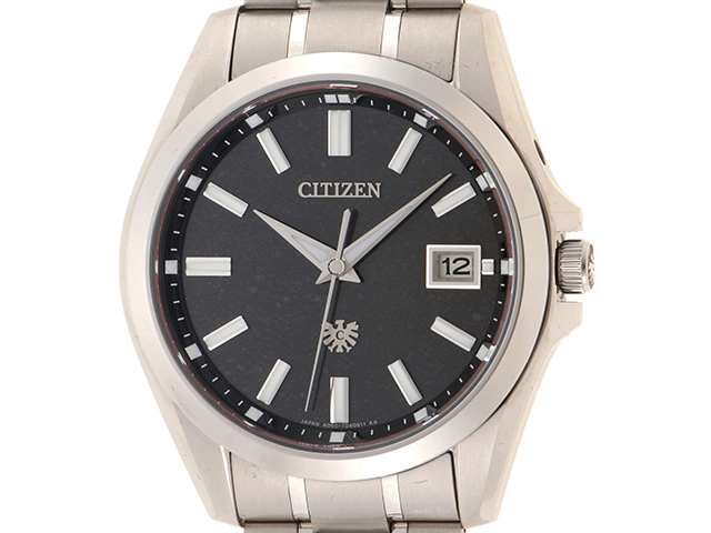 CITIZEN シチズン エコドライブ AQ4091-56E スーパーチタニウム 黒和紙文字盤 メンズ 腕時計（2120000275326）【200】C  の購入なら「質」の大黒屋（公式）