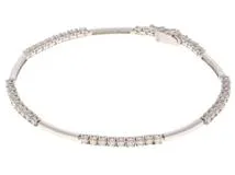 JEWELRY ノンブランド ブレスレット PT850 プラチナ ダイヤモンド 1.50カラット 10.6g【473】