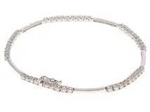 JEWELRY ノンブランド ブレスレット PT850 プラチナ ダイヤモンド 1.50カラット 10.6g【473】