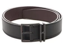 HERMES エルメス ネイサンベルト32mm ブラック ブラウン ＃90 Y刻印