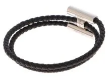 HERMES エルメス レザーブレスレット トゥルニ トレッセ