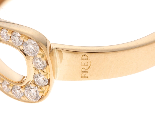 FRED フレッド リング フォース10 ダイヤモンド YG D 4.1g ＃54【434】
