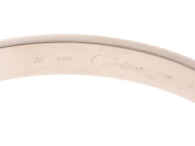 カルティエ ラブブレス ホワイトゴールド 31.9g 16号 B6005600 AE3993【432】2120000280641