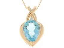 JEWELRY ノンブランド　K18ゴールド　BTブルートパーズ　Dダイヤモンド　6.2g　【431】2120000281600