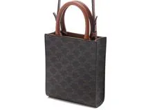 CELINE セリーヌ トリオンフ ミニ バーティカル カバ 194372BZK.04LU タン PVC/カーフ 【460】2120000281686