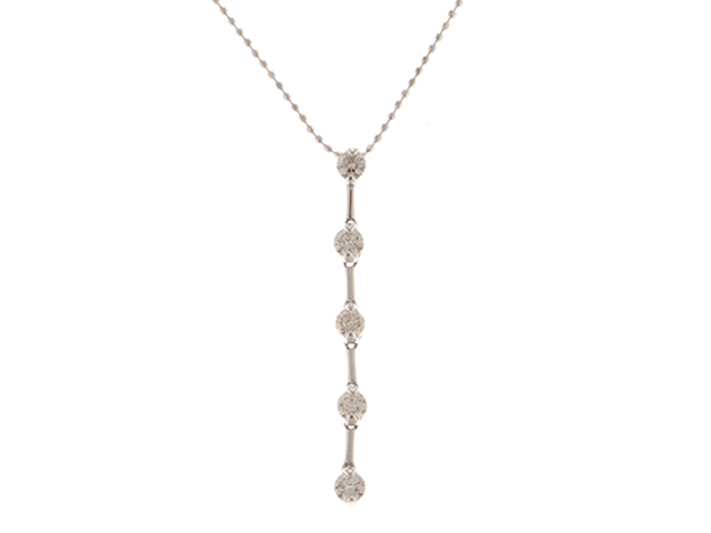 K18WGブラックダイヤPNBDO.50ct（3ストーン） くさ
