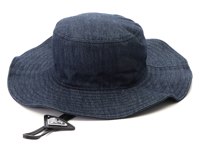 【美品】PRADA ダークデニム ネイビー プラダ キャップ PRADA ベースボールキャップ メンズ デニム 2HC274 AJ6 F0008