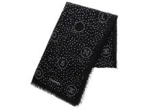 CHANEL 幾何学模様 ストール org.jpg