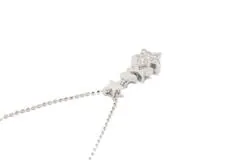 JEWELRY ノンブランドジュエリー スターモチーフ ネックレス K18WG ホワイトゴールド ダイヤモンド 0.20ct 【460】2120000286681