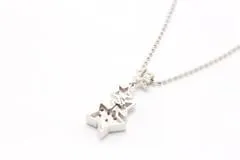 JEWELRY ノンブランドジュエリー スターモチーフ ネックレス K18WG ホワイトゴールド ダイヤモンド 0.20ct 【460】2120000286681
