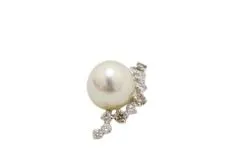 JEWELRY ノンブランドジュエリー ペンダントトップ K18WG ホワイトゴールド パール 真珠 ダイヤモンド 0.50ct 【460】2120000286704