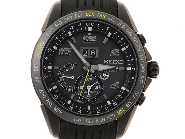 SEIKO セイコー アストロン ノバク・ジョコビッチ 2017 限定モデル SBXB143 ソーラー 100m防水  ステンレススチール/セラミック ラバー 【432】 2120000287343