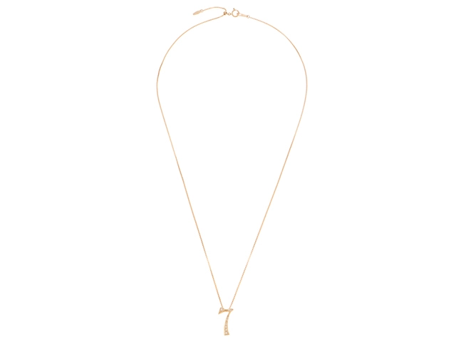 JEWELRY ジュエリー ノンブルネックレス イエローゴールド 18KYG D0.17 5.5g 【471】L