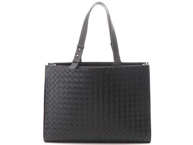 BOTTEGA VENETA ボッテガ・ヴェネタ イントレチャート カーゴ トートバッグ ブラック レザー 765644 【472】HA  の購入なら「質」の大黒屋（公式）