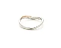 JEWELRY　ノンブランドジュエリー　リング　K14　ピンクゴールド　PT950　ダイヤモンド　0.037ct　2.9g　8号　K.uno　2120000289613【432】