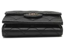 CHANEL シャネル クラシック スモール フラップウォレット AP0230 ブラック/GP キャビア【430】2120000289743  の購入なら「質」の大黒屋（公式）