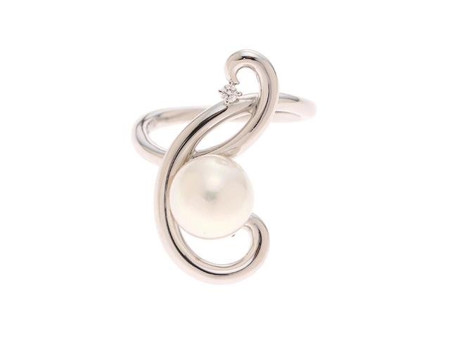 MIKIMOTO ミキモト リング K18ホワイトゴールド パール / ダイヤモンド 6.7g ＃9 2120000292538 【205】  の購入なら「質」の大黒屋（公式）