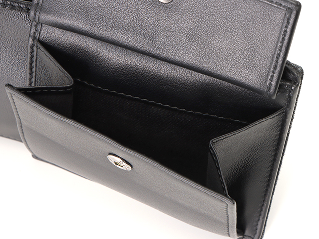 ディオール✨二つ折り財布　オブリーク　キャンバス　DIORロゴ　黒　レザー DIOR ディオール 財布 オブリーク 二つ折財布 ブラック