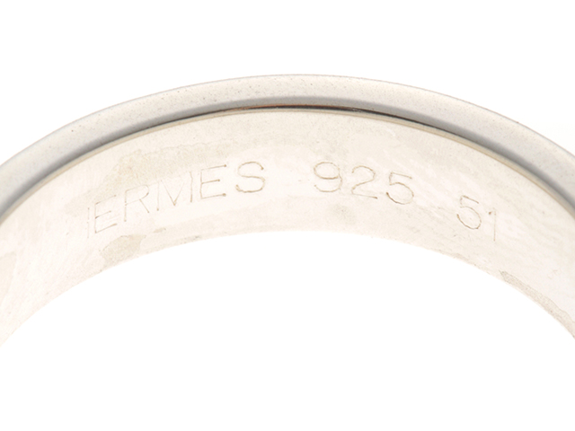 HERMES エルメス センチュールクロアR シルバー 4．2g #51