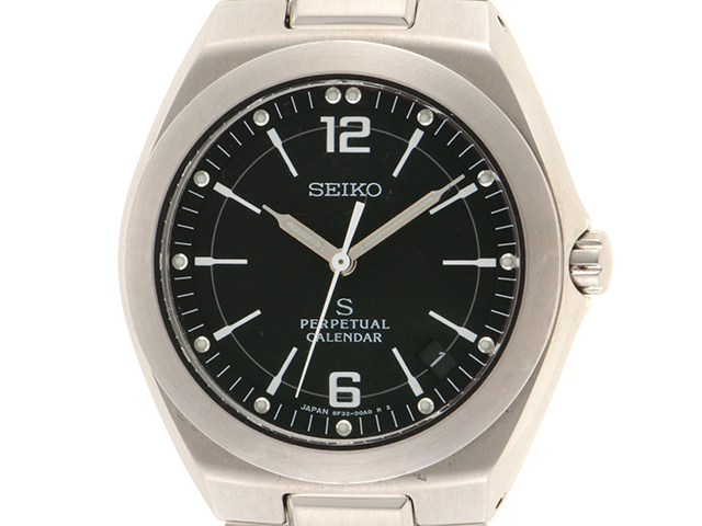 SEIKO パーペチュアルカレンダー ブラック Yahoo!オークション -「seiko パーペチュアルカレンダー」の落札