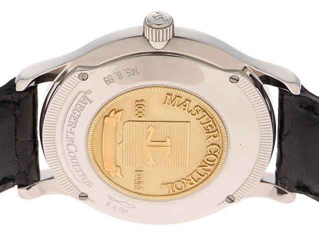 JAEGER-LE COULTRE　ジャガー・ルクルト 　腕時計　マスターコントロール クラシック　145.8.89　シルバー文字盤　SS/レザー　自動巻き　メンズ（2120000294877）【200】M