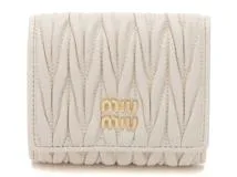 楽天市場】ミュウミュウ MIUMIU マテラッセレザー 折り財布