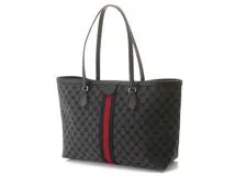 BALENCIAGA バレンシアガ トートバッグ グッチコラボ ザ・ハッカープロジェクト ミディアム ブラック グレー【473】