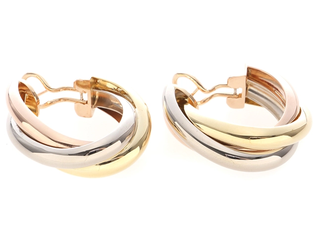 Cartier カルティエ トリニティピアス ピアス K18 ゴールド 18.5g 2120000299377【437】