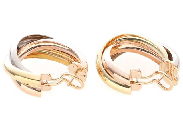 Cartier カルティエ トリニティピアス ピアス K18 ゴールド 18.5g 2120000299377【437】