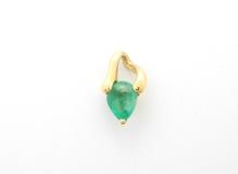 JEWELRY　ノンブランドジュエリー　トップ　K18　イエローゴールド　エメラルド　0.85ct　1.2g　2120000303302　【432】