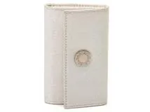 BVLGARI ブルガリ　ロゴマニア 6連キーケース シルバー　キャンバス/レザー【431】2120000303630