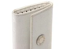 BVLGARI ブルガリ　ロゴマニア 6連キーケース シルバー　キャンバス/レザー【431】2120000303630