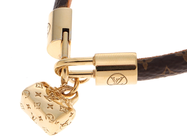 LOUIS VUITTON　ルイ・ヴィトン　ブレスレット・スピーディー　モノグラム　金メッキ【430】2120000304194