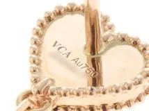 Van Cleef&Arpels ヴァンクリーフ&アーペル ピアス スウィートハートイヤリング VCARN5PP00 K18ローズゴールド カーネリアン/ダイヤモンド0.17カラット 2022年正規品【472】SJ