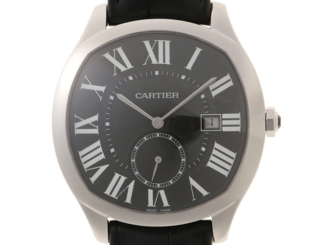 Cartier カルティエ 腕時計ドライブ ドゥ カルティエ WSNM0009 ブラック文字盤 ステンレススティール/革 自動巻き【472】UH