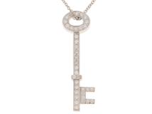 TIFFANY＆CO　　ティファニー　オーバルキーネックレス　PT　D　4.7g【431】2120000307485