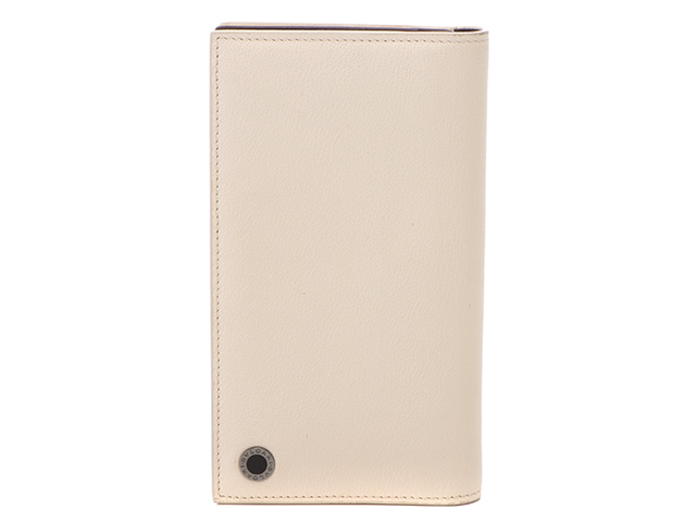 BVLGARI ブルガリ ブルガリブルガリ・マン ZIP長財布 ベージュ カーフ  