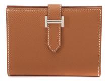 HERMES　エルメス　小物　二つ折り財布　ベアンコンパクト　ゴールド・SV金具　エプソン　未使用品　W刻印・2024年頃製造　【472】HA