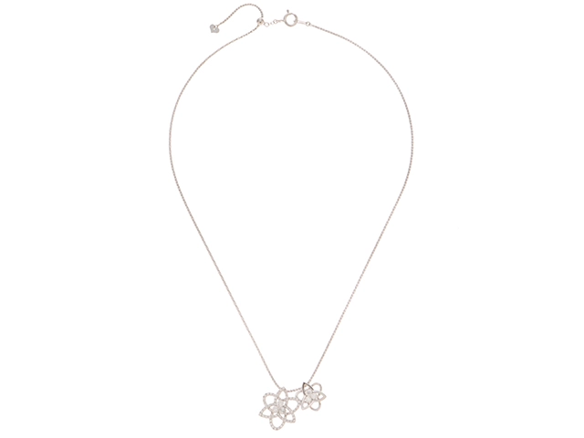 JEWELRY　ノーブランドジュエリー　ネックレス　Ｋ18ホワイトゴールド　ダイヤモンド　0.63ct　0.55ct　重さ8.0ｇ【472】HA