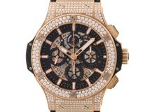 HUBLOT　ウブロ　ビッグ・バン　アエロバン　ダイヤベゼル　ピンクゴールド　自動巻き　メンズ　腕時計　C