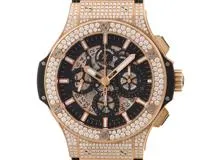 HUBLOT　ウブロ　ビッグ・バン　アエロバン　ダイヤベゼル　ピンクゴールド　自動巻き　メンズ　腕時計　C
