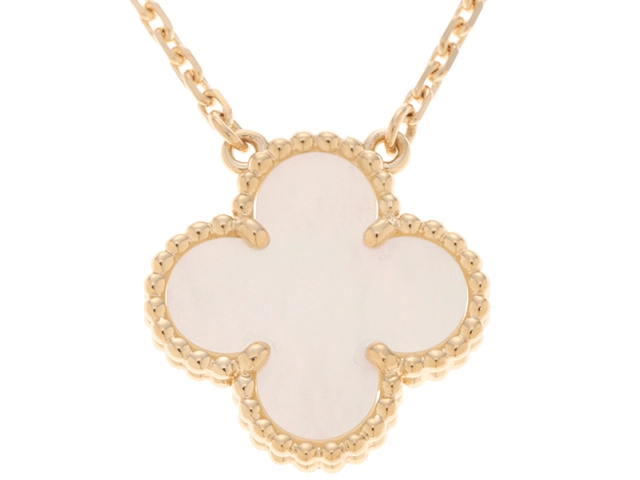 Van Cleef＆Arpels　ヴァンクリーフ＆アーペル　ヴィンテージアルハンブラNC/YG/WMP/5.3g　【471】N
