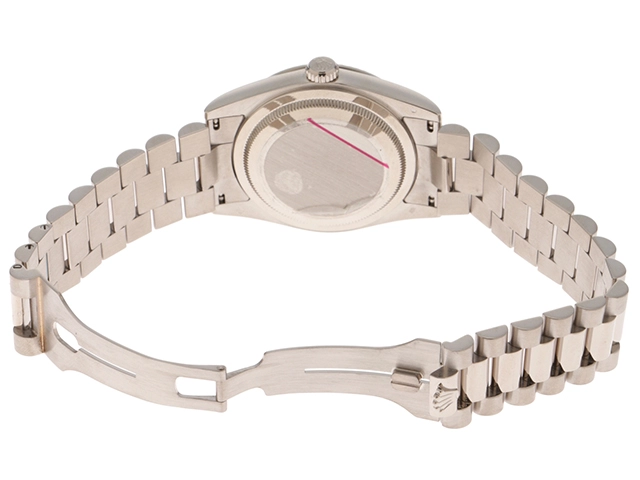 K番　ROLEX　ロレックス　時計　デイデイト　118239A　シルバー文字盤　WG　自動巻き　メンズ