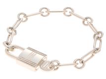 HERMES エルメス ジュエリー アルファケリー カデナ ブレスレット 925 シルバー 17.6g【473】